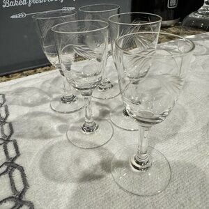 Noritake Sasaki Etched Wheat Pattern Crystal
